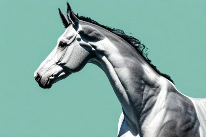 A thoroughbred horse in a field in butterworth
