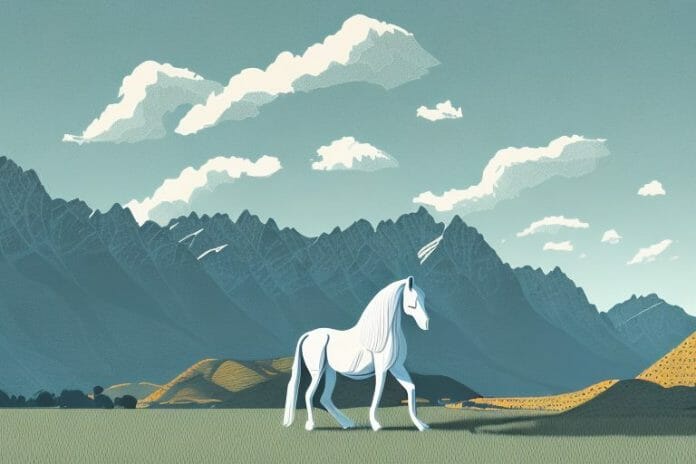 A horse in a queenstown
