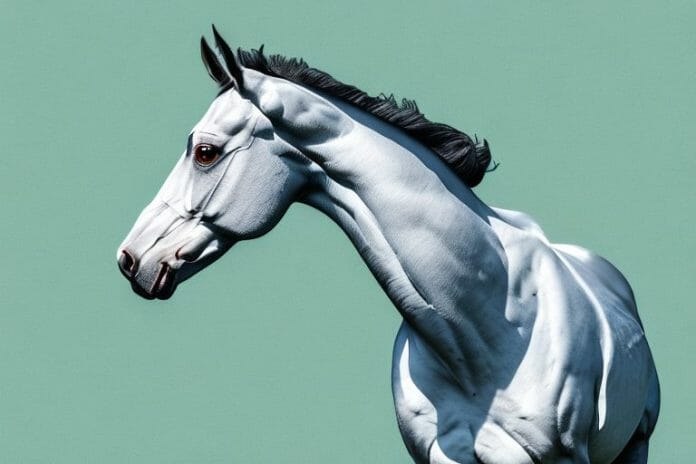 A thoroughbred horse in a field in virginia