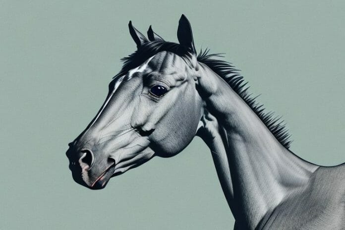 A thoroughbred horse in a field in mokopane