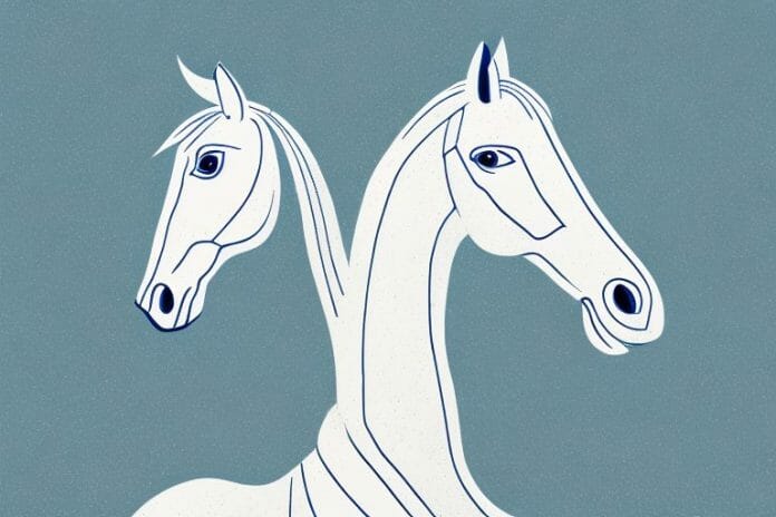 A white horse in a stable in the south african countryside