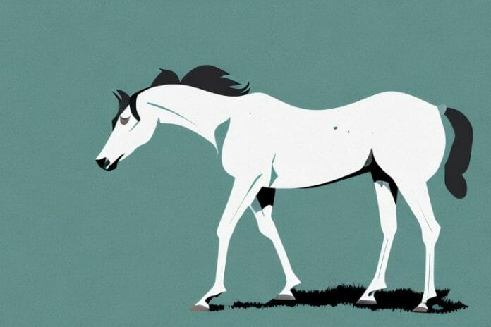 A thoroughbred horse in a rural setting in colesberg