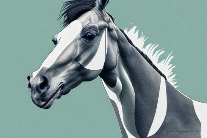 A thoroughbred horse in a rural setting in the western cape