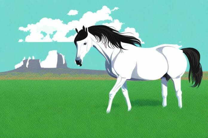 A morgan horse in a grassy field in ballito