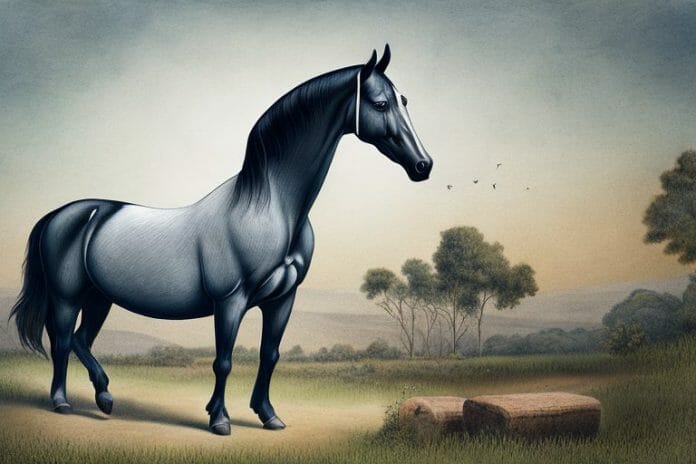 A morgan horse in a rural setting in greater pretoria