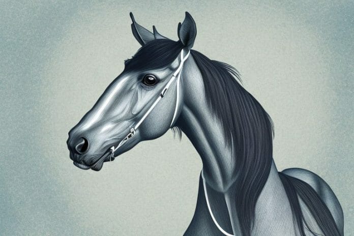 A morgan horse in a postmasburg