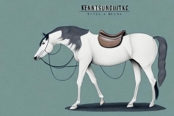 A kentucky mountain saddle horse in a natural setting in bela-bela