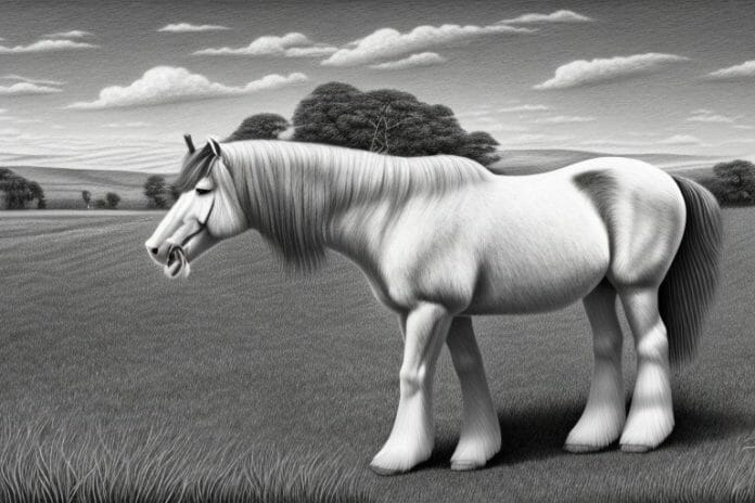 A kentucky mountain saddle horse in a rural setting in simon's town