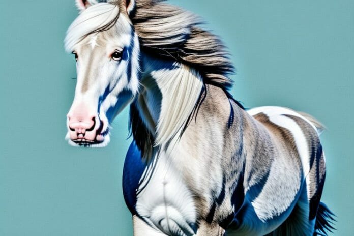 A clydesdale horse in its natural environment in simon's town