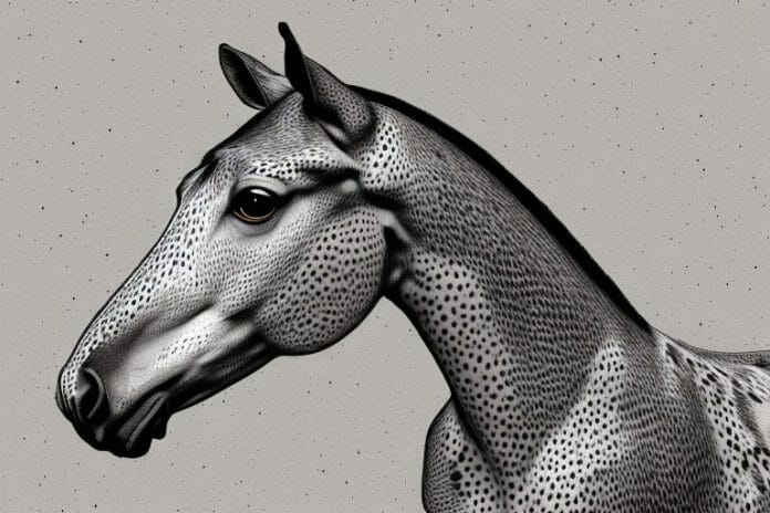 An appaloosa horse in a rural setting in tongaat