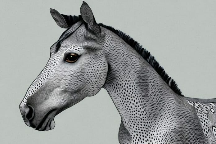 An appaloosa horse in a natural setting in westville