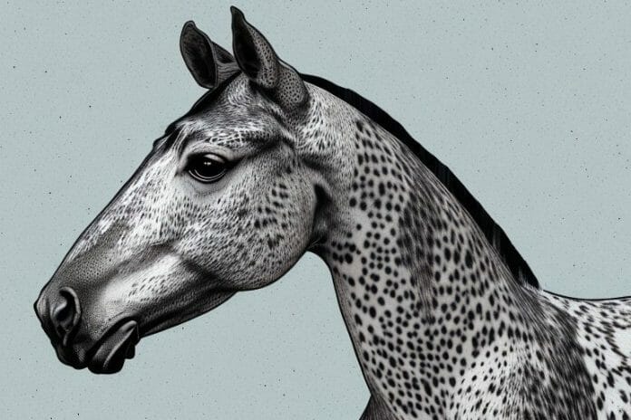 An appaloosa horse in a rural setting in ballito