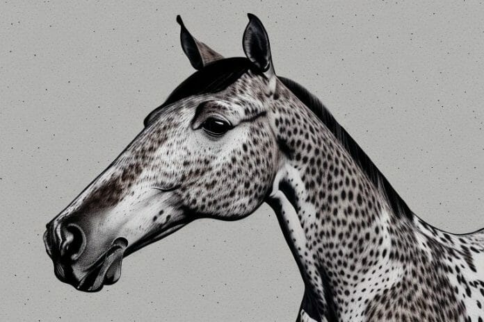 An appaloosa horse in a rural setting in somerset west