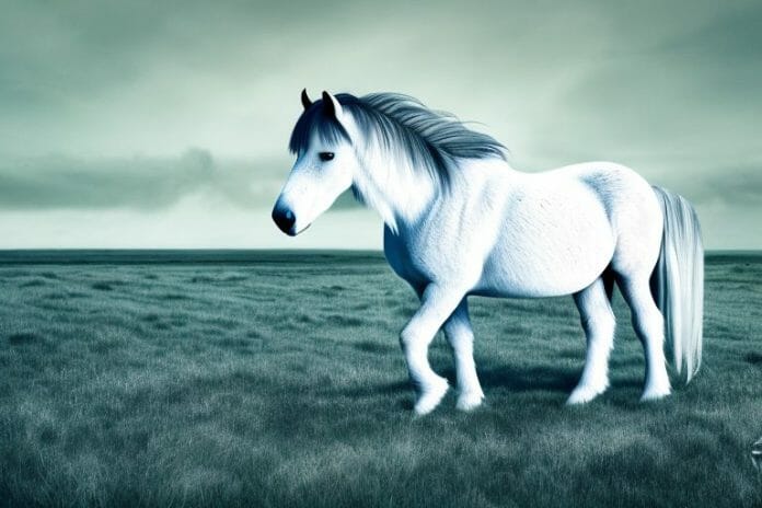 An icelandic horse in a field in pinetown
