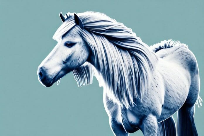 A majestic icelandic horse in a picturesque south african landscape