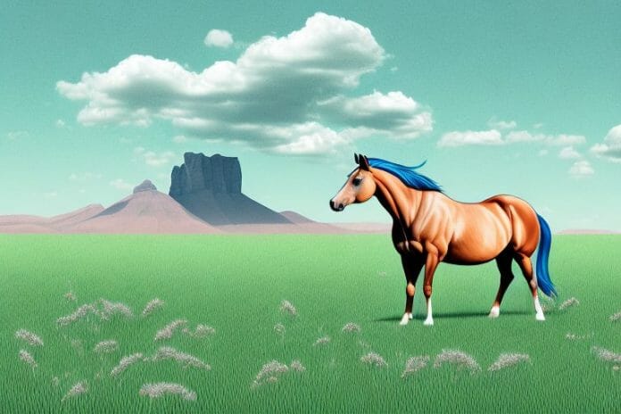 A horse in a field in polokwane