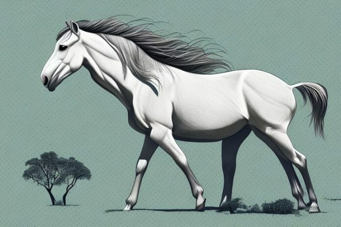 A horse in its natural habitat in mokopane
