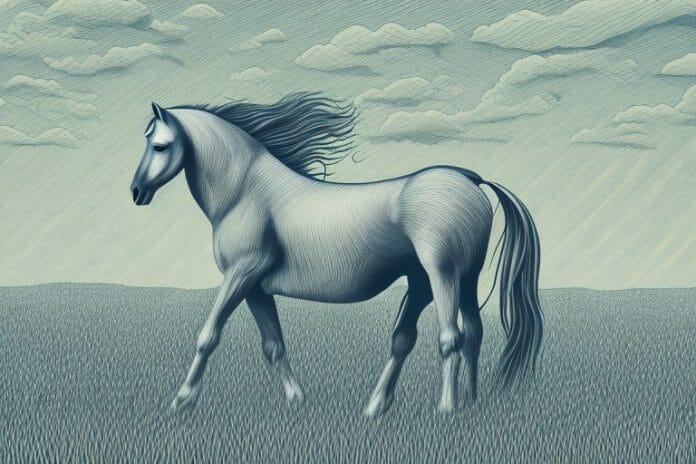 A horse in a field in modimolle