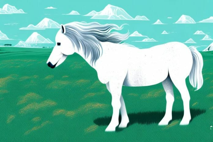 An icelandic horse in a grassy field in bela-bela