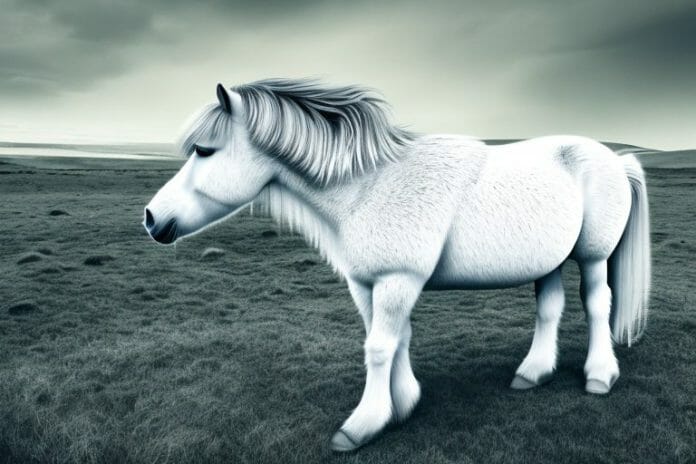 An icelandic horse in a rural setting in mogwase