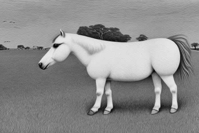 A shetland pony in a rural setting in tongaat