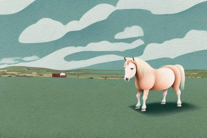 A shetland pony in a rural setting in hermanus