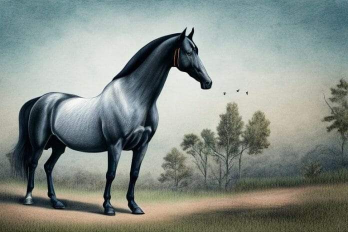 A tennessee walking horse in a rural setting in randburg