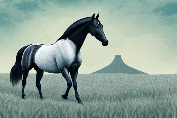 A tennessee walking horse in a field in polokwane