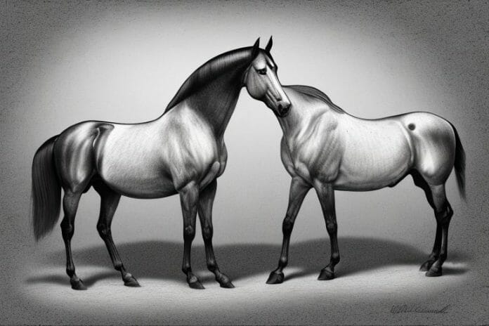 A tennessee walking horse in a rural setting in klerksdorp