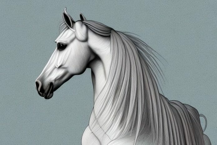 An andalusian horse in a rural setting in pietermaritzburg
