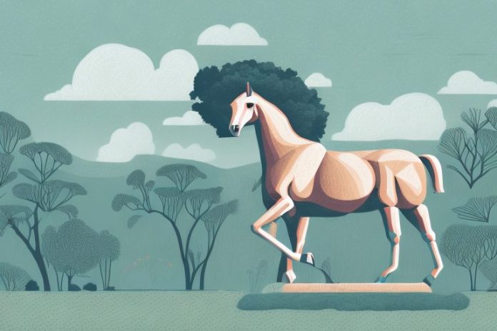 A hackney horse in a scenic outdoor setting in greater pretoria