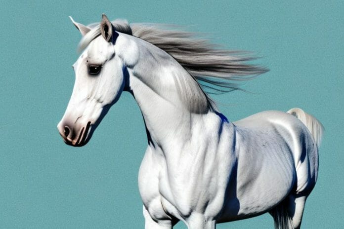 An andalusian horse in a field in centurion