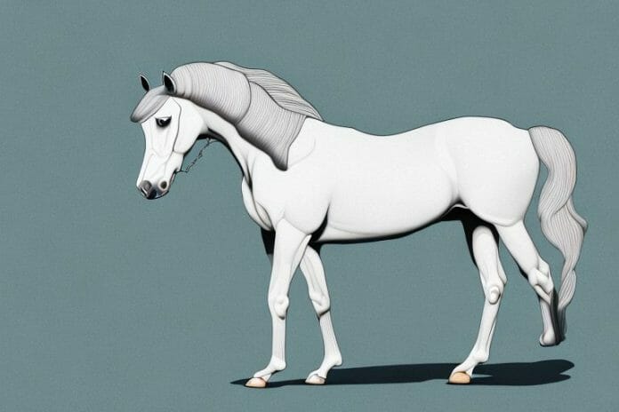 An andalusian horse in a field in midrand