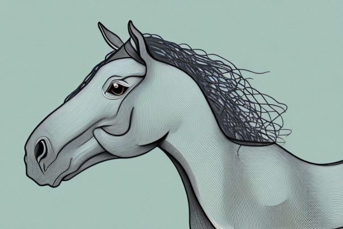 A hackney horse in a midrand landscape