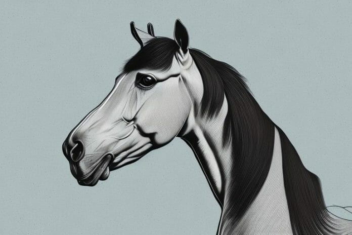 A hanoverian horse in a gauteng