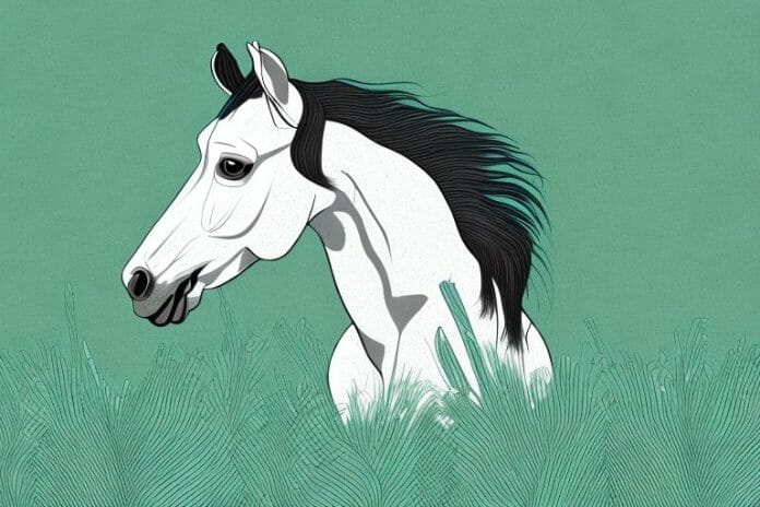 A hanoverian horse in a grassy field in centurion