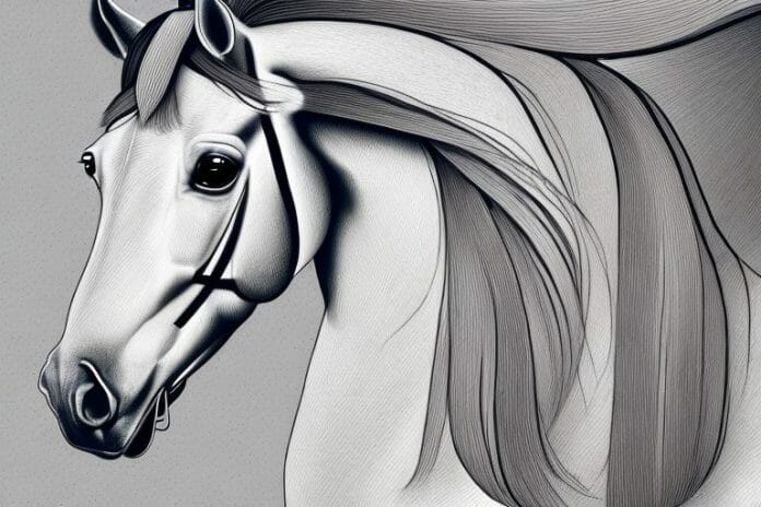 A hanoverian horse in a stable in germiston
