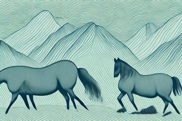 A horse grazing in the mountains of butterworth