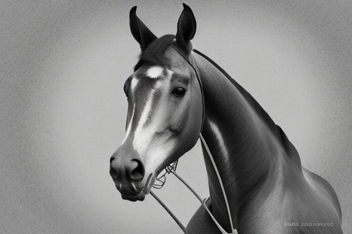 A dutch warmblood horse in a rural setting in newcastle