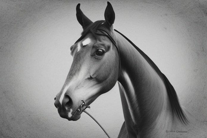 A dutch warmblood horse in a rural setting in greater pretoria