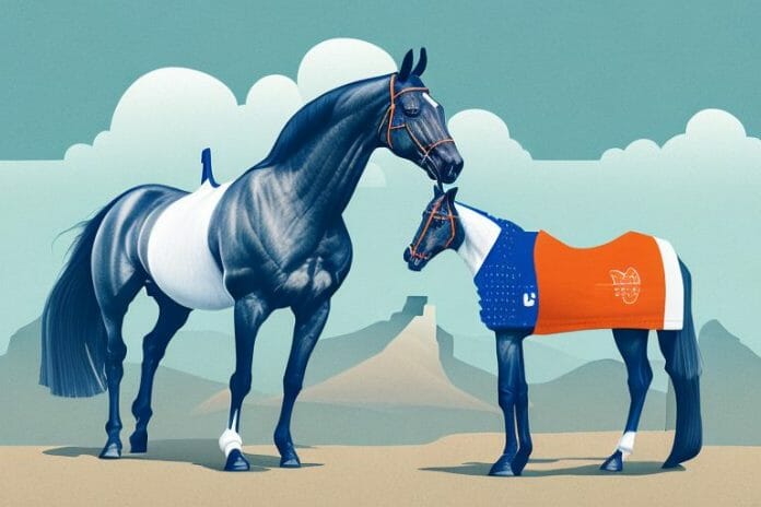A dutch warmblood horse in a scenic cape town landscape