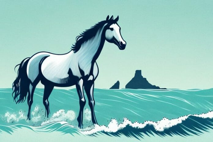 A horse in its natural environment in ballito