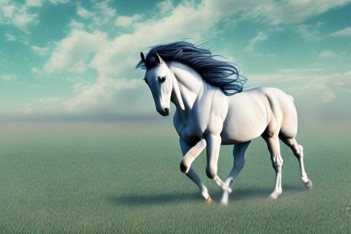 A mustang horse in a field in germiston