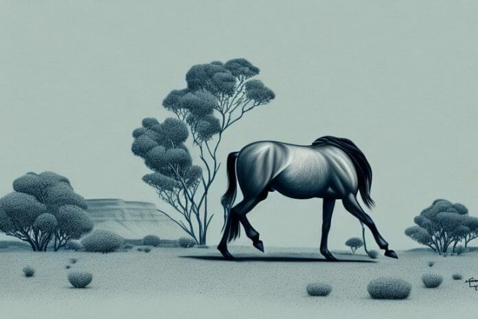 A brumby horse in the northern cape
