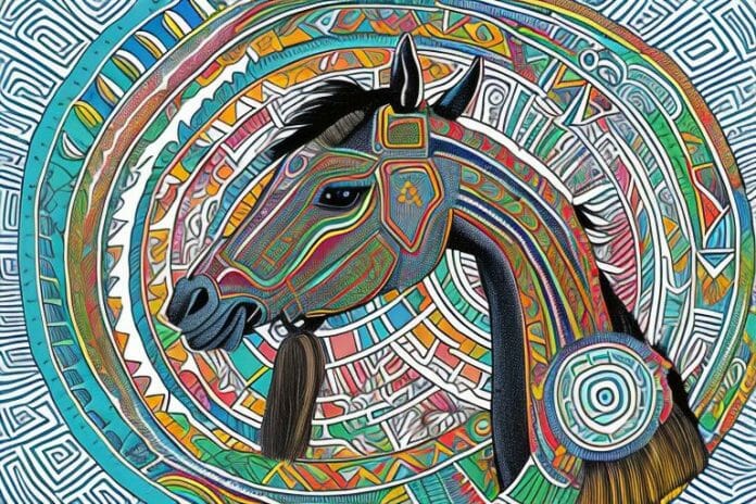 An azteca horse in a rural setting in durban