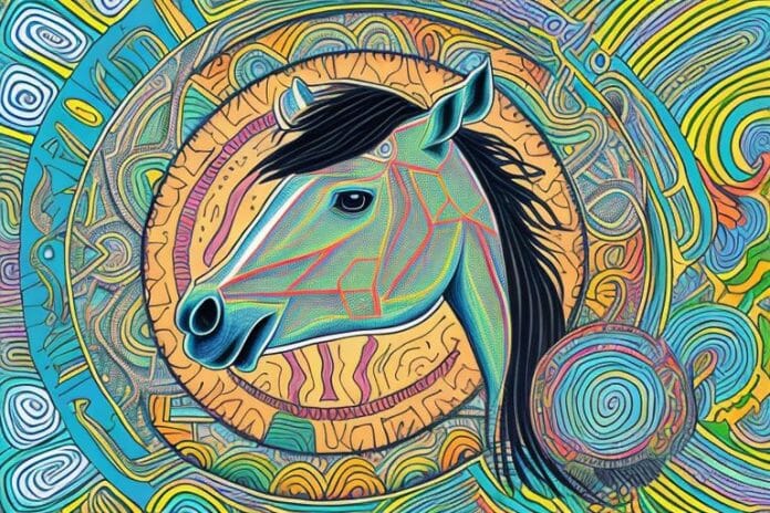 A horse in the south african landscape