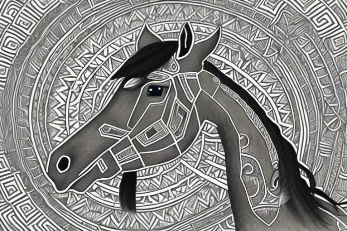 An azteca horse in a rural setting in polokwane