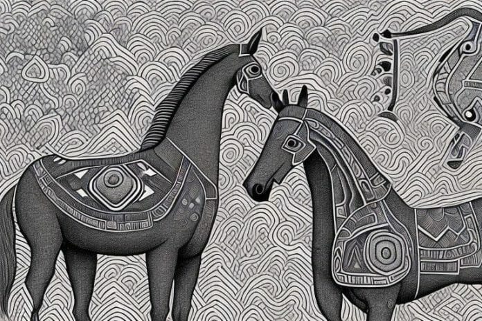 An azteca horse in a rural setting in hartswater