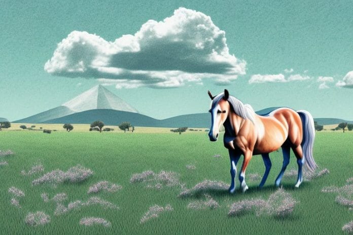 A horse in a field in warrenton