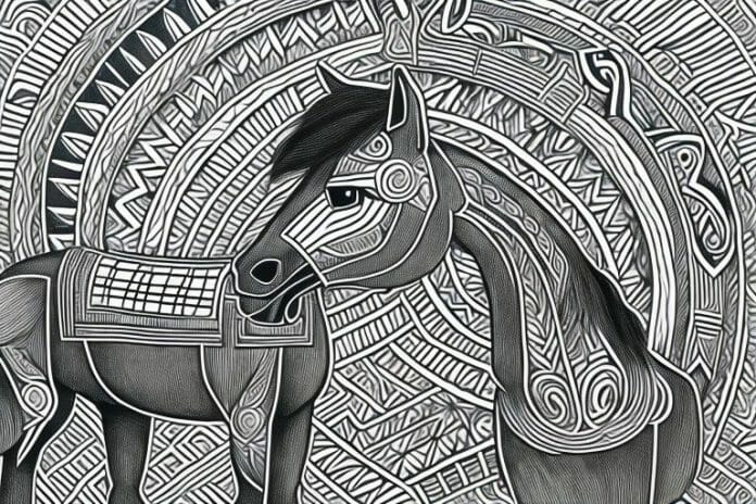 An azteca horse in a rural setting in cape town
